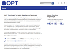 Tablet Screenshot of oxfordpat-testing.co.uk